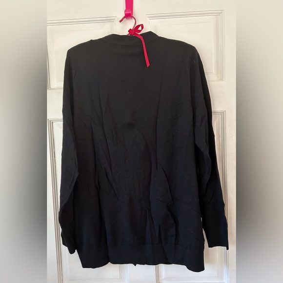 NEW GRACE ELEMENTS BLACK BOYFRIEND SWEATER - SUZE XXL - Picture 2 of 9